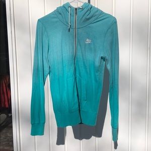 Ombré Nike Zip up Hoodie